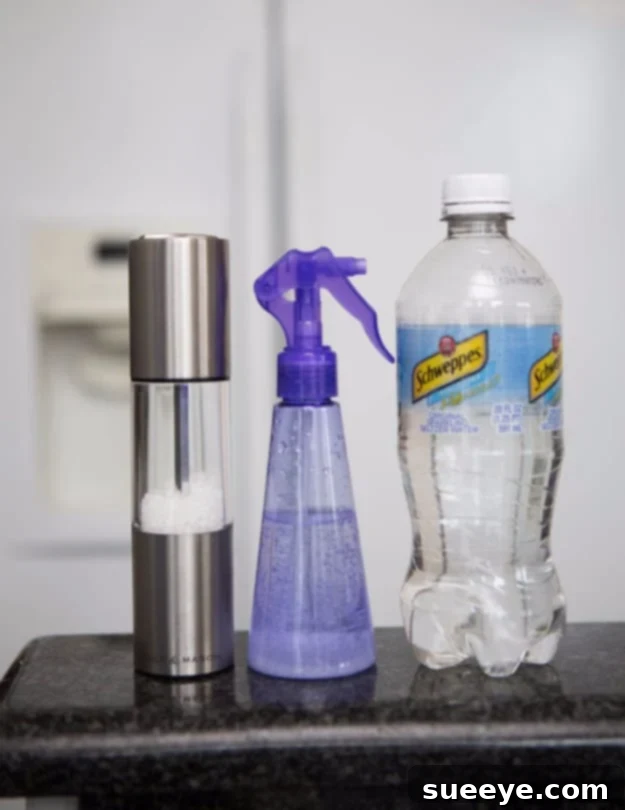 DIY Beauty Hack: Make Your Own Salt Spray With Seltzer And Rock Salt for natural beachy waves