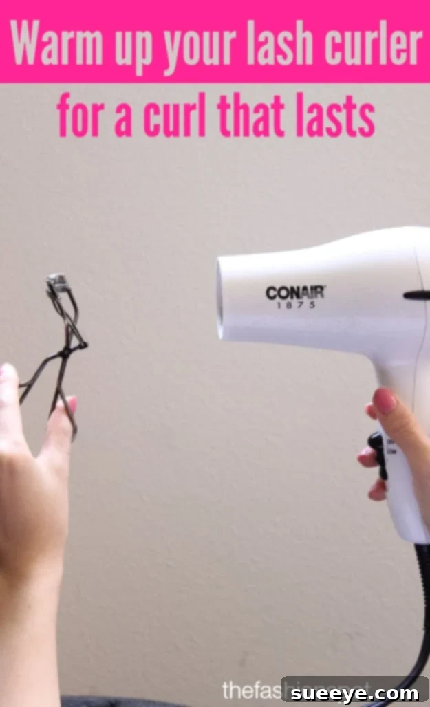 DIY Beauty Hack: Warm Up Your Lash Curler for a more effective and long-lasting lash curl
