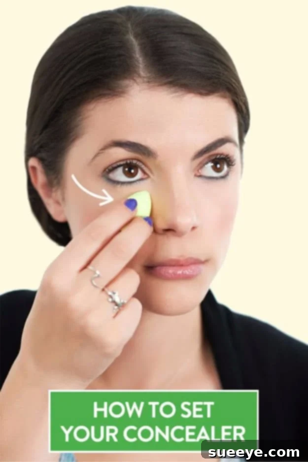 DIY Beauty Hack: Stop Under Eye Concealer Creasing for a smooth and flawless look