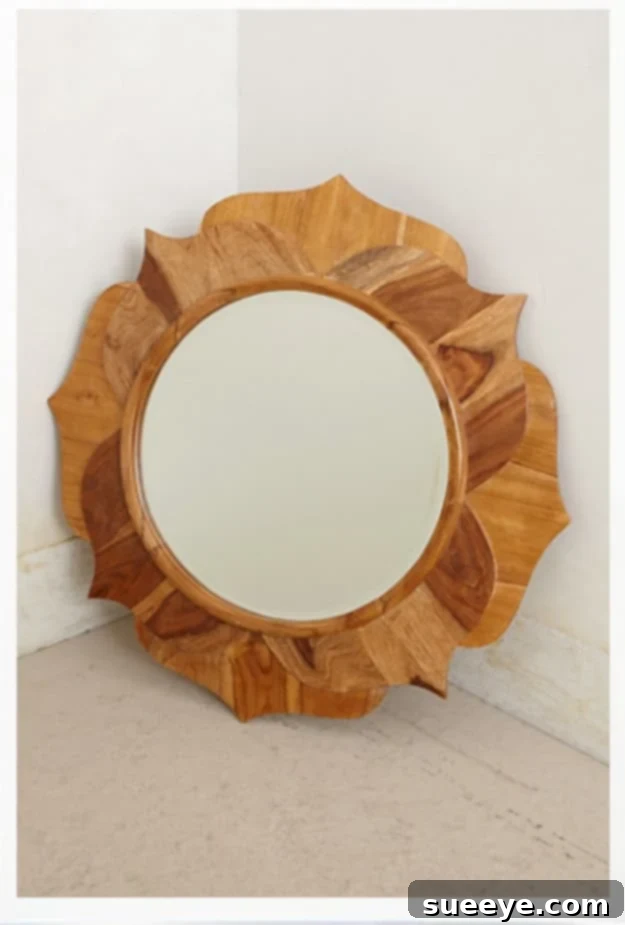 DIY Anthropologie Knock Off Mirror - Boutique Style DIY Anthropologie knock off mirror, a stylish and affordable replica
