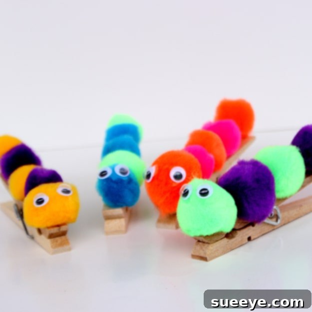Caterpillar Craft: A Simple & Sweet Creation Easy Caterpillar Craft for Kids - Simple Animal Project - Fine Motor Skill Development