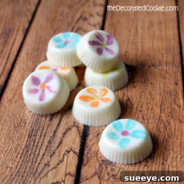 Flower Painted Chocolates: A Deliciously Creative Treat DIY Flower Painted Chocolates - Edible Art Craft for Kids - Food Decoration Idea
