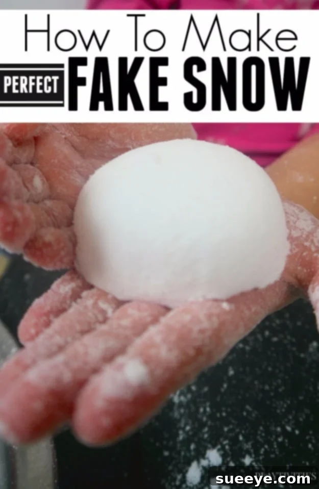 Fake Snow: Sensory Play for All Seasons How to Make Fake Snow for Kids - Sensory Play Activity - Winter Themed Craft