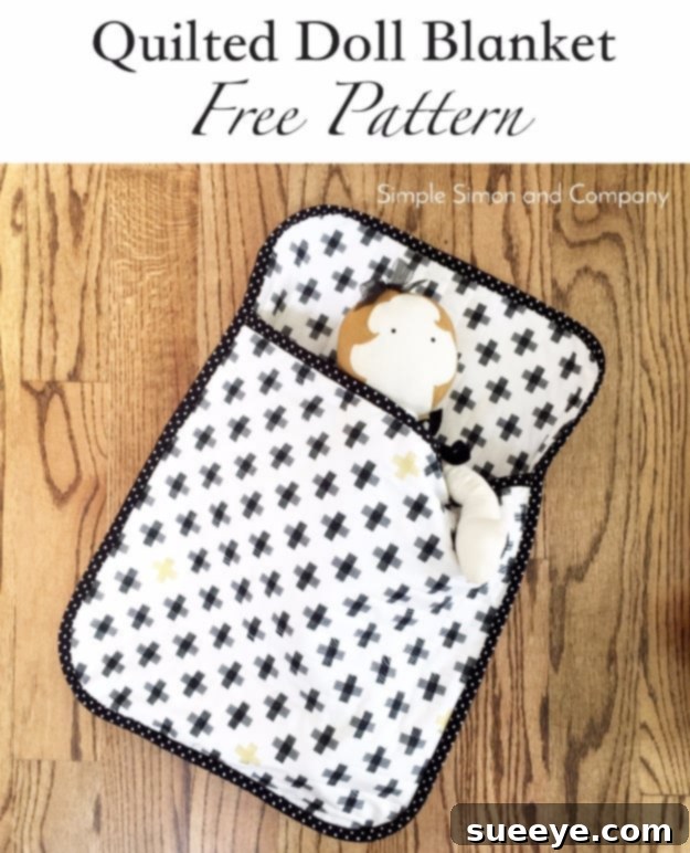 Quilted Doll Blanket - Fun DIY Toy Accessory Sweet Quilted Doll Blanket - Perfect Handmade Gift for Kids and Dolls