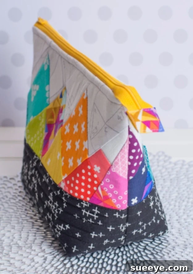 Rainbow Rays Quilt Block - Simple Modern Quilt Pattern Vibrant Rainbow Rays Quilt Block - Beginner-Friendly Quilt Project Idea