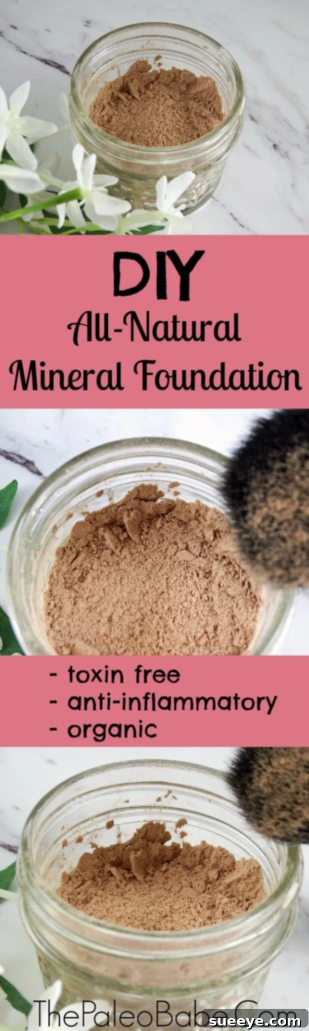 Homemade Mineral Foundation Recipe for DIY Natural Mineral Foundation