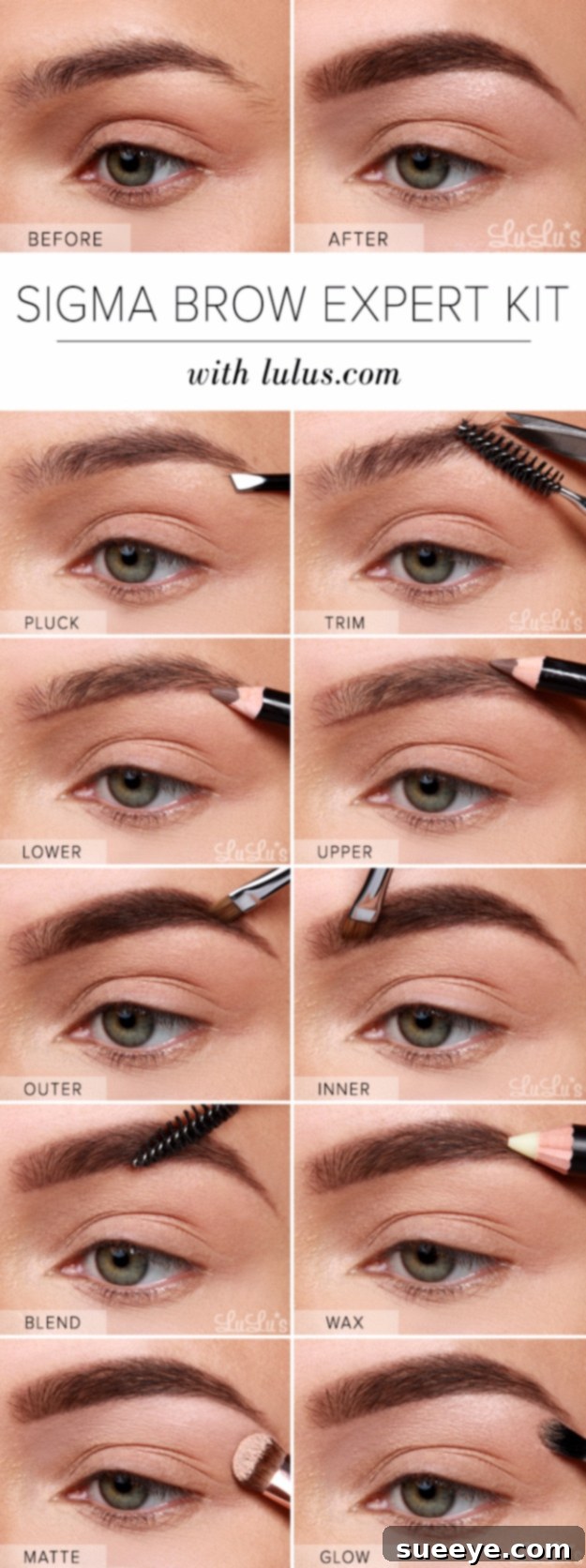 Achieve Perfect Brows Expert Eyebrow Shaping with Sigma Kit