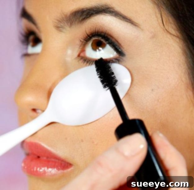 Spoon for Makeup Application Plastic Spoon as a Makeup Tool