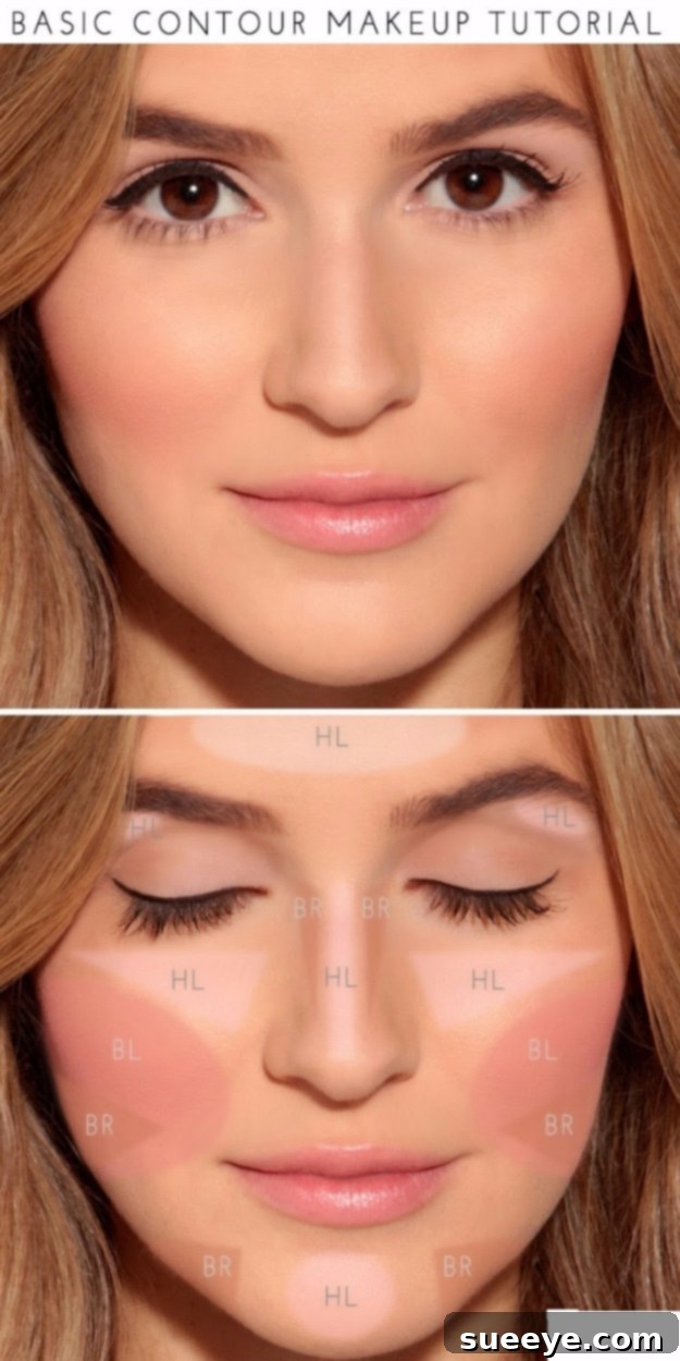Basic Contouring Tutorial Beginner's Guide to Basic Contour Makeup
