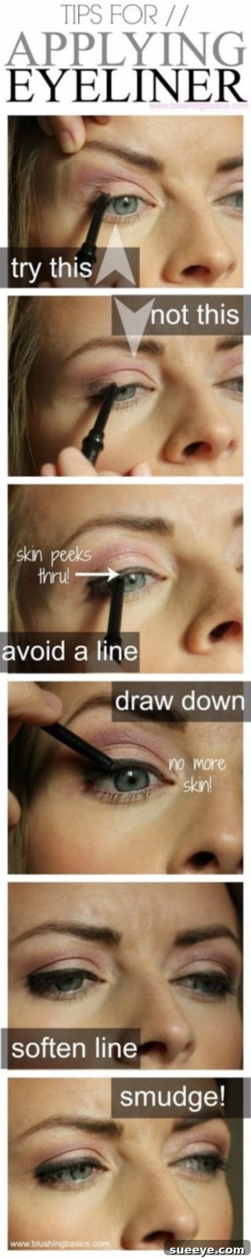 Eyeliner Application Tips Correct Eyeliner Application Techniques