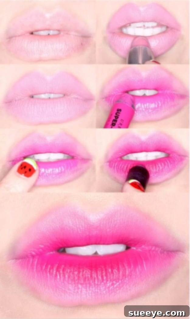 Popsicle Stained Lip Effect Achieve Natural Popsicle Stained Lips