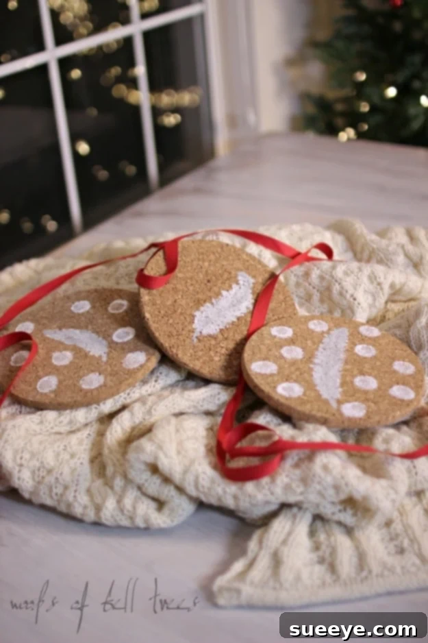 DIY Painted Cork Coasters Gift Stylish Painted Cork Coasters, an easy and practical DIY gift for friends and home decor, featuring personalized artistic designs.