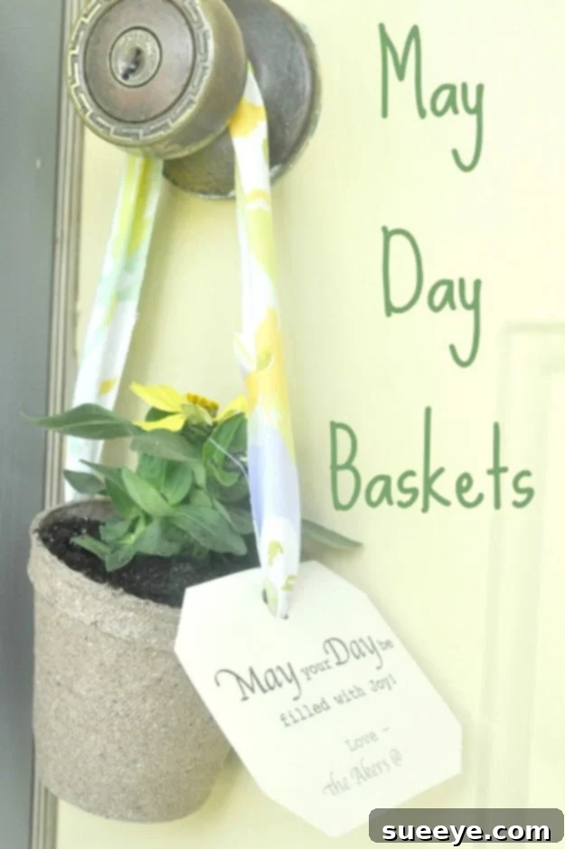 DIY May Day Baskets Gift Charming May Day Baskets, a delightful traditional DIY gift filled with flowers and treats, perfect for sharing joy with friends and neighbors.