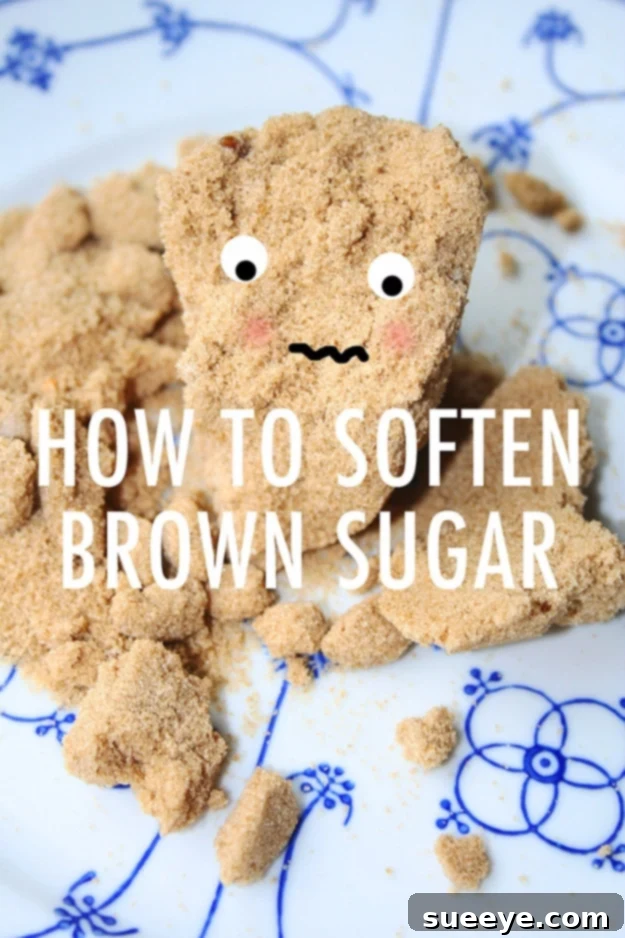 Tips for softening brown sugar quickly for baking