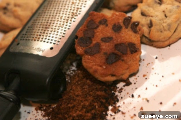 Using a cheese grater to fix slightly burnt cookies