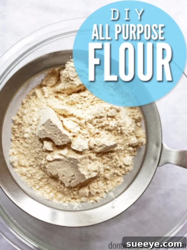 Homemade all-purpose flour recipe or substitute