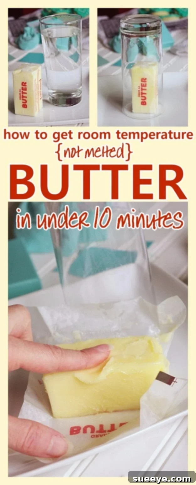 Quick methods to soften butter to room temperature