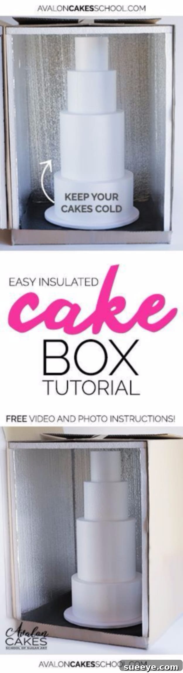 DIY insulated cake box for safe cake transport