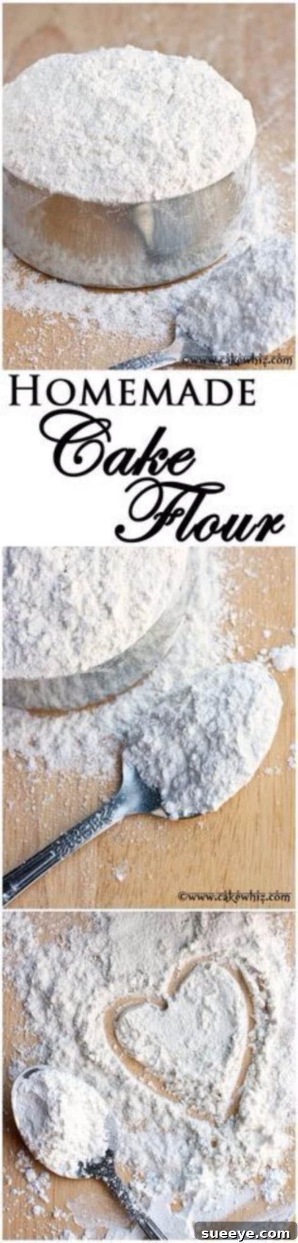 Recipe for making homemade cake flour from scratch