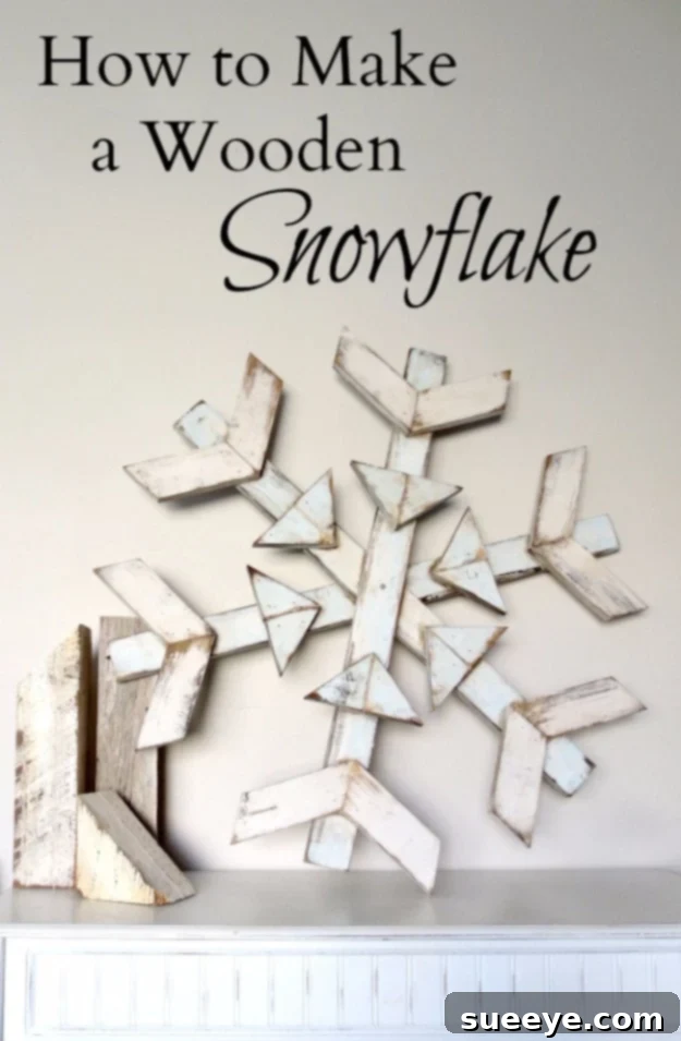 Best DIY Snowflake Decorations, Ornaments and Crafts - Wooden Snowflake - Paper Crafts with Snowflakes, Pipe Cleaner Projects, Mason Jars and Dollar Store Ideas - Easy DIY Ideas to Decorate for Winter#winter #crafts #diy