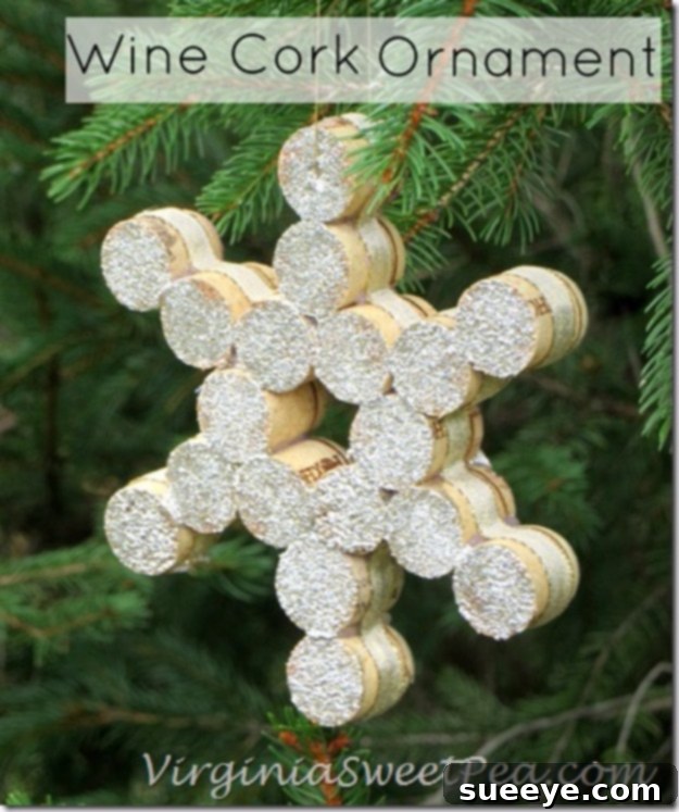 Best DIY Snowflake Decorations, Ornaments and Crafts - Snowflake Wine Cork Ornament - Paper Crafts with Snowflakes, Pipe Cleaner Projects, Mason Jars and Dollar Store Ideas - Easy DIY Ideas to Decorate for Winter#winter #crafts #diy img 21716 16
