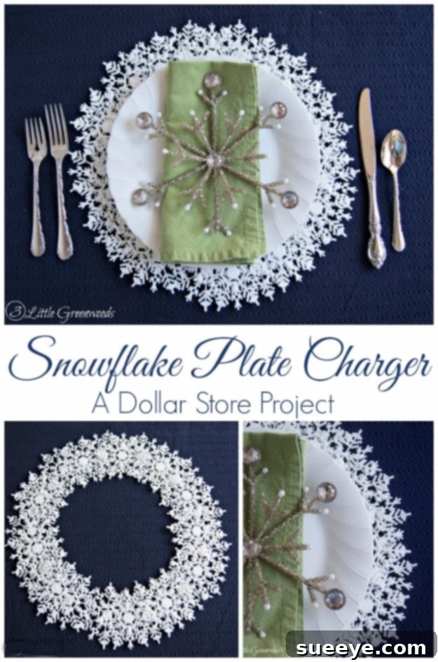Best DIY Snowflake Decorations, Ornaments and Crafts - DIY Snowflake Plate Charger - Paper Crafts with Snowflakes, Pipe Cleaner Projects, Mason Jars and Dollar Store Ideas - Easy DIY Ideas to Decorate for Winter#winter #crafts #diy Best DIY Snowflake Decorations, Ornaments and Crafts - DIY Snowflake Plate Charger - Paper Crafts with Snowflakes, Pipe Cleaner Projects, Mason Jars and Dollar Store Ideas - Easy DIY Ideas to Decorate for Winter#winter #crafts #diy