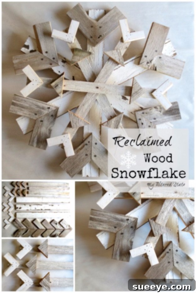 Best DIY Snowflake Decorations, Ornaments and Crafts - Reclaimed Wood Snowflake - Paper Crafts with Snowflakes, Pipe Cleaner Projects, Mason Jars and Dollar Store Ideas - Easy DIY Ideas to Decorate for Winter#winter #crafts #diy Best DIY Snowflake Decorations, Ornaments and Crafts - Reclaimed Wood Snowflake - Paper Crafts with Snowflakes, Pipe Cleaner Projects, Mason Jars and Dollar Store Ideas - Easy DIY Ideas to Decorate for Winter#winter #crafts #diy