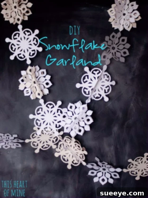 Best DIY Snowflake Decorations, Ornaments and Crafts - Winter Wonder Snowflake Garland - Paper Crafts with Snowflakes, Pipe Cleaner Projects, Mason Jars and Dollar Store Ideas - Easy DIY Ideas to Decorate for Winter#winter #crafts #diy Best DIY Snowflake Decorations, Ornaments and Crafts - Winter Wonder Snowflake Garland - Paper Crafts with Snowflakes, Pipe Cleaner Projects, Mason Jars and Dollar Store Ideas - Easy DIY Ideas to Decorate for Winter#winter #crafts #diy