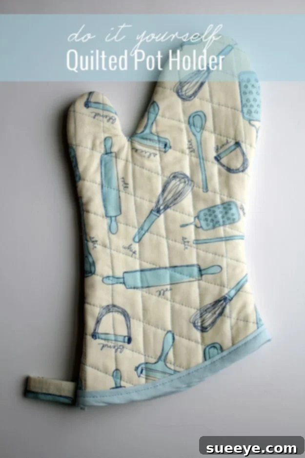DIY Quilted Pot Holder - Decorative and Safe Sewing Project Stylish DIY quilted pot holder for enhanced kitchen safety