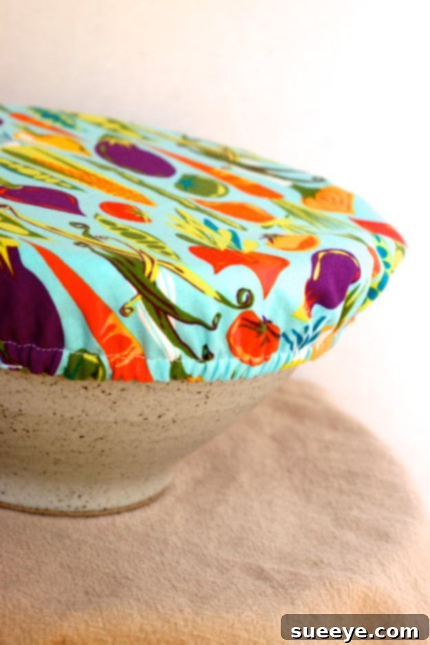 DIY Bowl Cover - Eco-Friendly Food Storage Sewing Project Reusable DIY fabric bowl cover for eco-friendly food storage