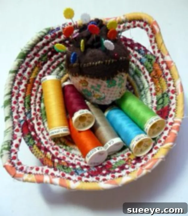 DIY Fabric Bowl - Decorative Storage Sewing Project Decorative DIY fabric bowl for stylish storage or display
