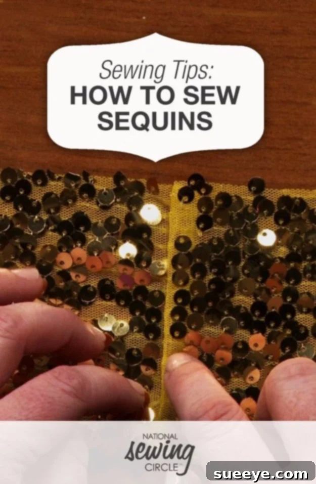 How to Sew Sequins: Quick & Easy Embellishment Tips Sewing Hack: Easy Methods to Attach Sequins for Garment Embellishment