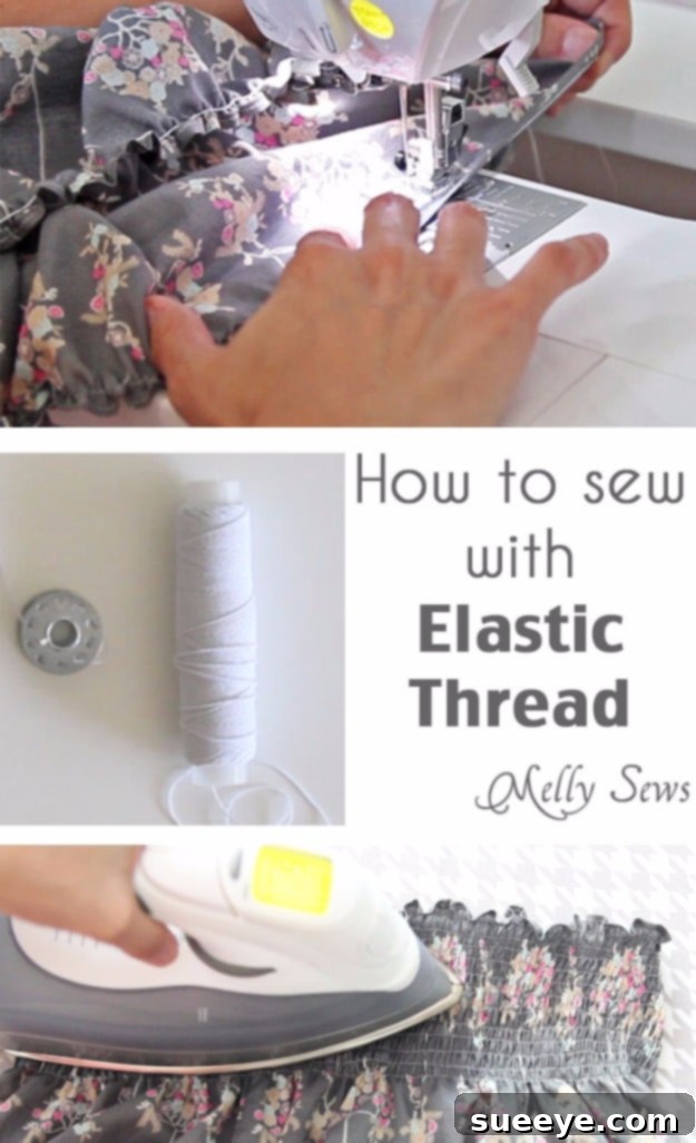 Sew with Elastic Thread: Create Beautiful Shirring and Gathers Sewing Technique: How to Sew with Elastic Thread for Shirring and Gathers