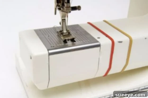 Easy Seam Allowance Guide: Ensure Accurate Stitching Sewing Machine Hack: DIY Easy Seam Allowance Guide for Consistent Stitching