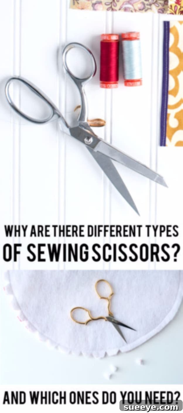Types of Sewing Scissors Explained: Essential Cutting Tools Sewing Tools Guide: Understanding Different Types of Sewing Scissors and Their Uses