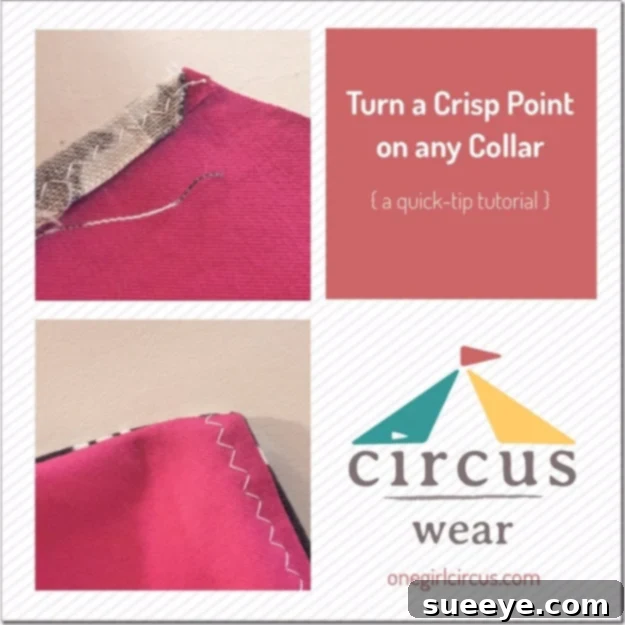 Get Perfect Corners: A Sewing Hack for Collars & Flaps Sewing Tip: Techniques to Achieve Crisp Points on Collars and Corners