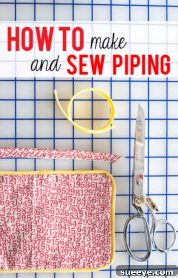 Elevate Your Projects: Making & Sewing Piping Like a Pro Sewing Tutorial: How to Make and Attach Custom Piping for Decorative Edges
