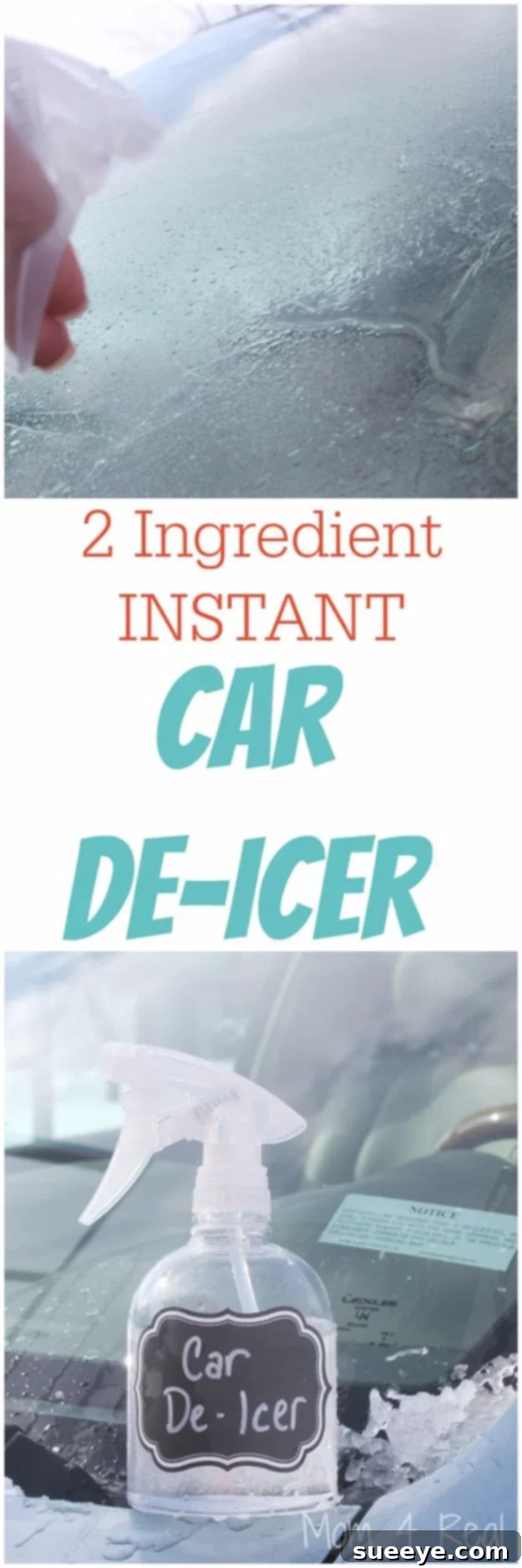 Quick 2-Ingredient DIY Car De-Icer Spray