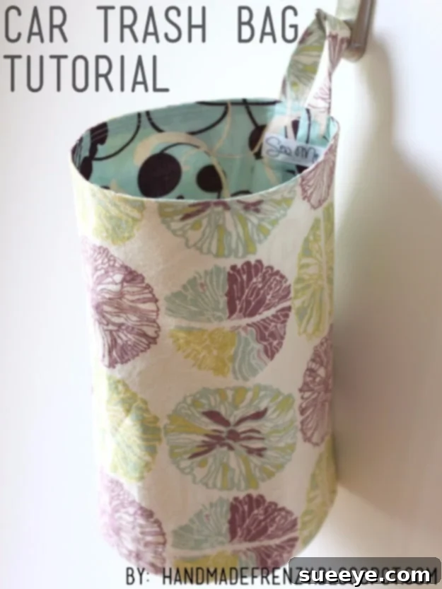 Handmade Car Trash Bag for Organization