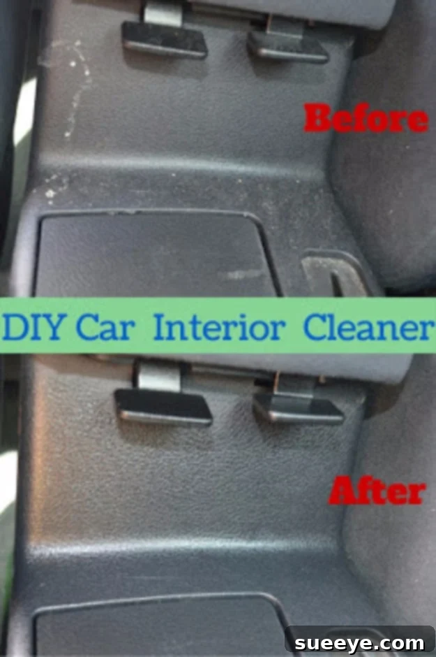 Homemade All-Purpose Car Interior Cleaning Spray