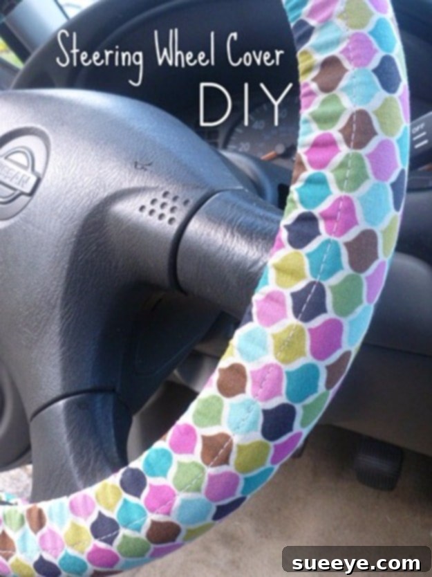 Custom Fabric Steering Wheel Cover DIY