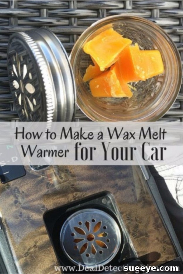 Homemade Wax Melt Warmer for Car Fragrance
