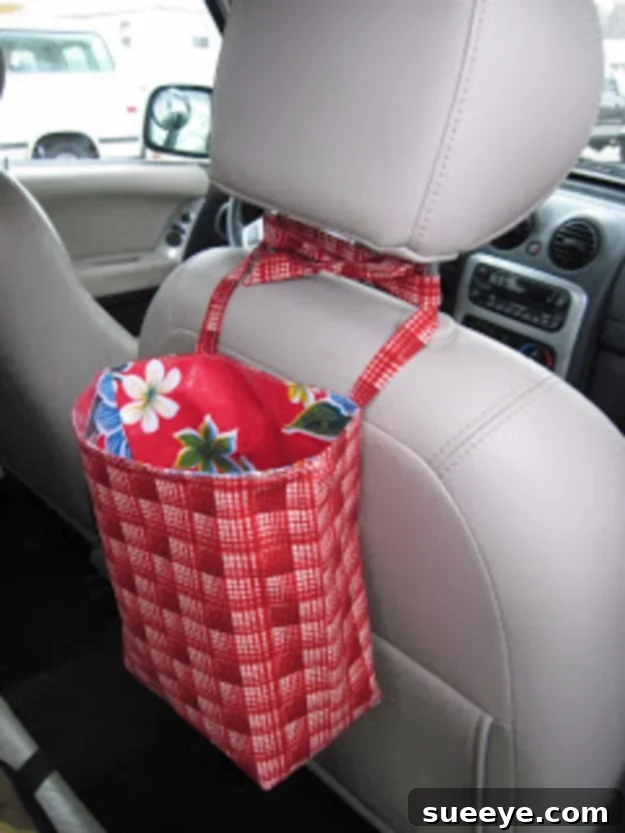 Handmade Back Seat Storage Bags for Cars