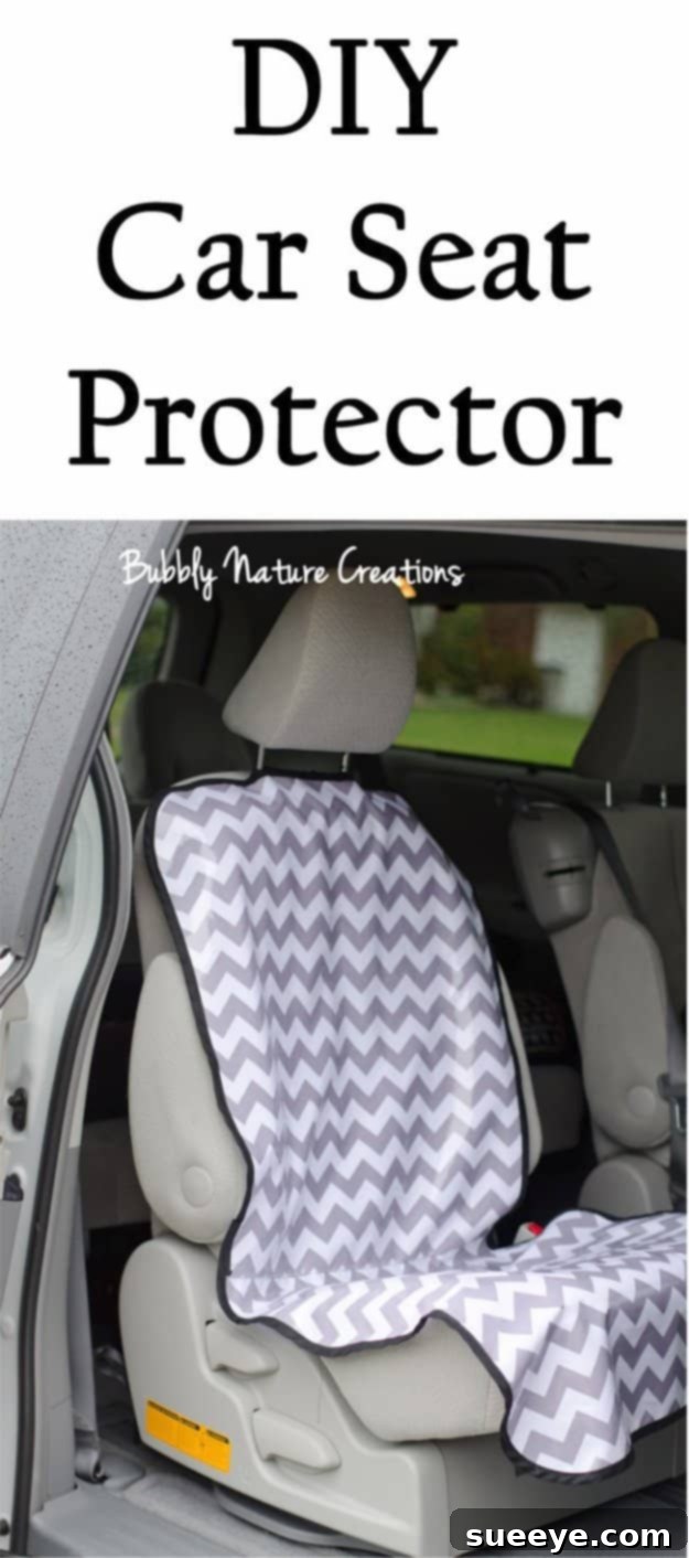 Handmade Car Seat Protector for Kids