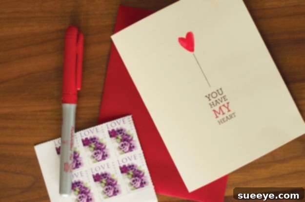 Watercolor Valentines: Expressive & Unique Art Handmade Watercolor Valentine's Card with Artistic Blends