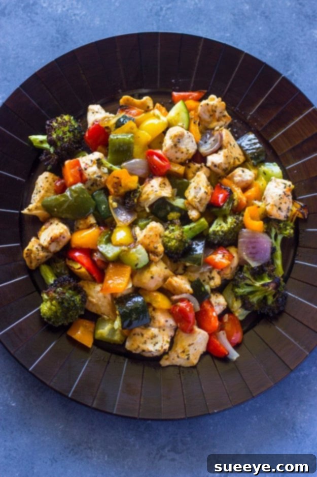 15 Minute Healthy Roasted Chicken and Veggies - Easy Weeknight Meal 15 Minute Healthy Roasted Chicken and Veggies - quick and wholesome family dinner