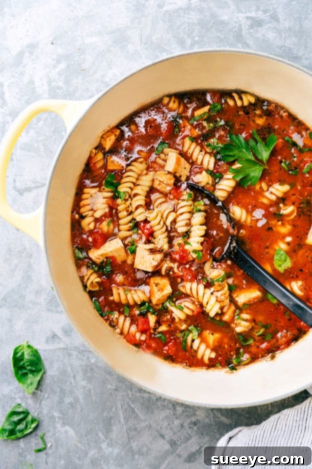 Chicken Parmesan Soup - Speedy Comfort 20 Minute Chicken Parmesan Soup - quick and comforting Italian-inspired meal
