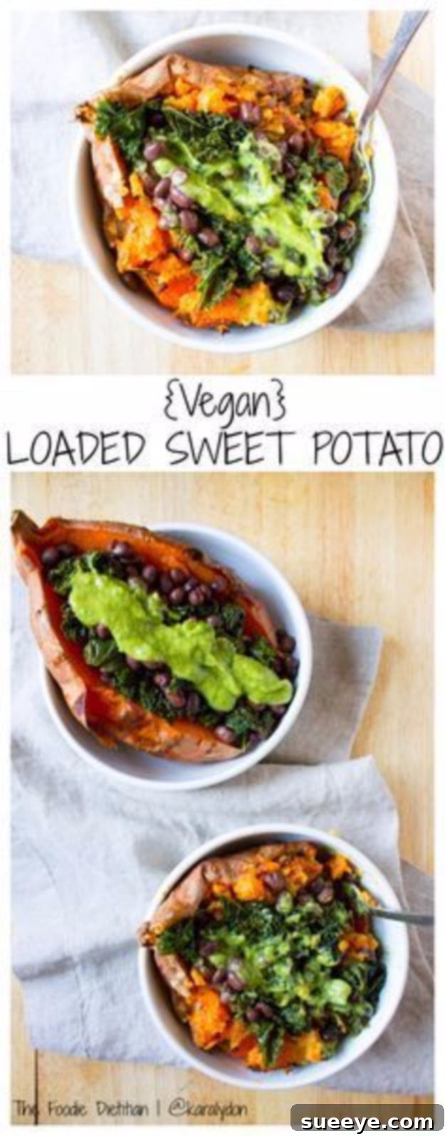 Vegan Loaded Sweet Potato - Wholesome & Customizable Vegan Loaded Sweet Potato - customizable and healthy plant-based meal