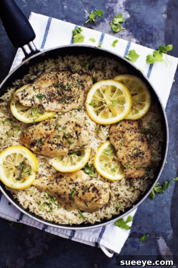 One Pot Lemon Herb Chicken & Rice - Quick & Flavorful One Pot Lemon Herb Chicken And Rice - simple and elegant family meal