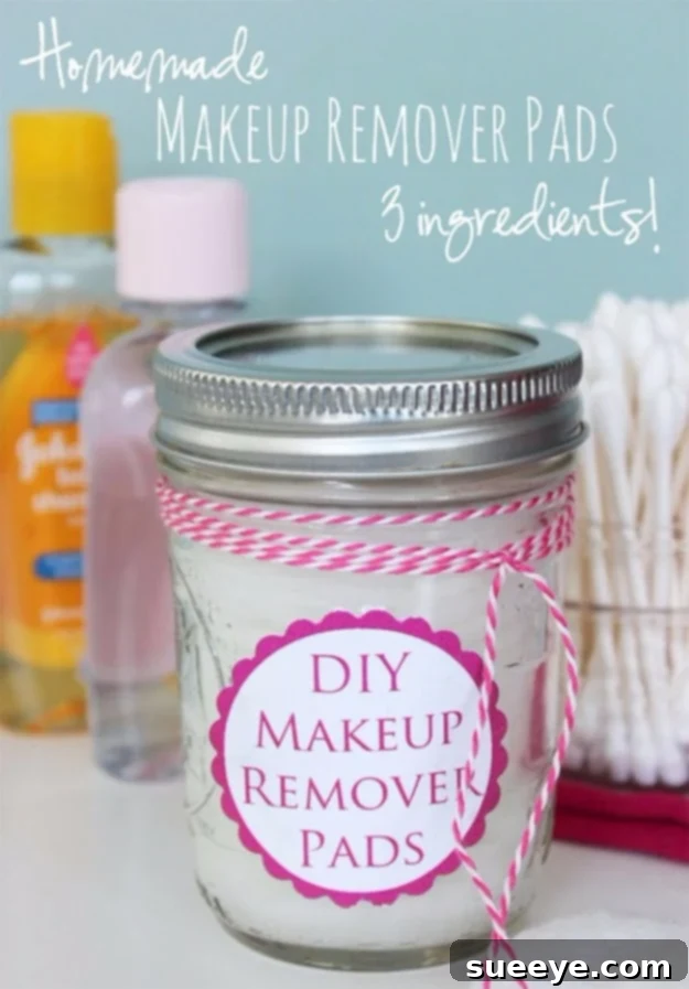 Homemade Makeup Remover Pads DIY Makeup Remover Pads in a jar